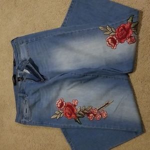 Nine West embroidered jeans